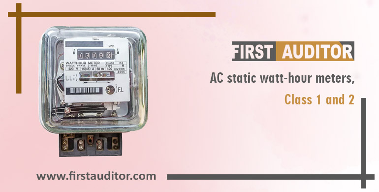 AC static watt-hour meters, class 1 and 2